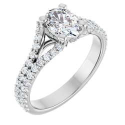Cathedral Engagement Ring 